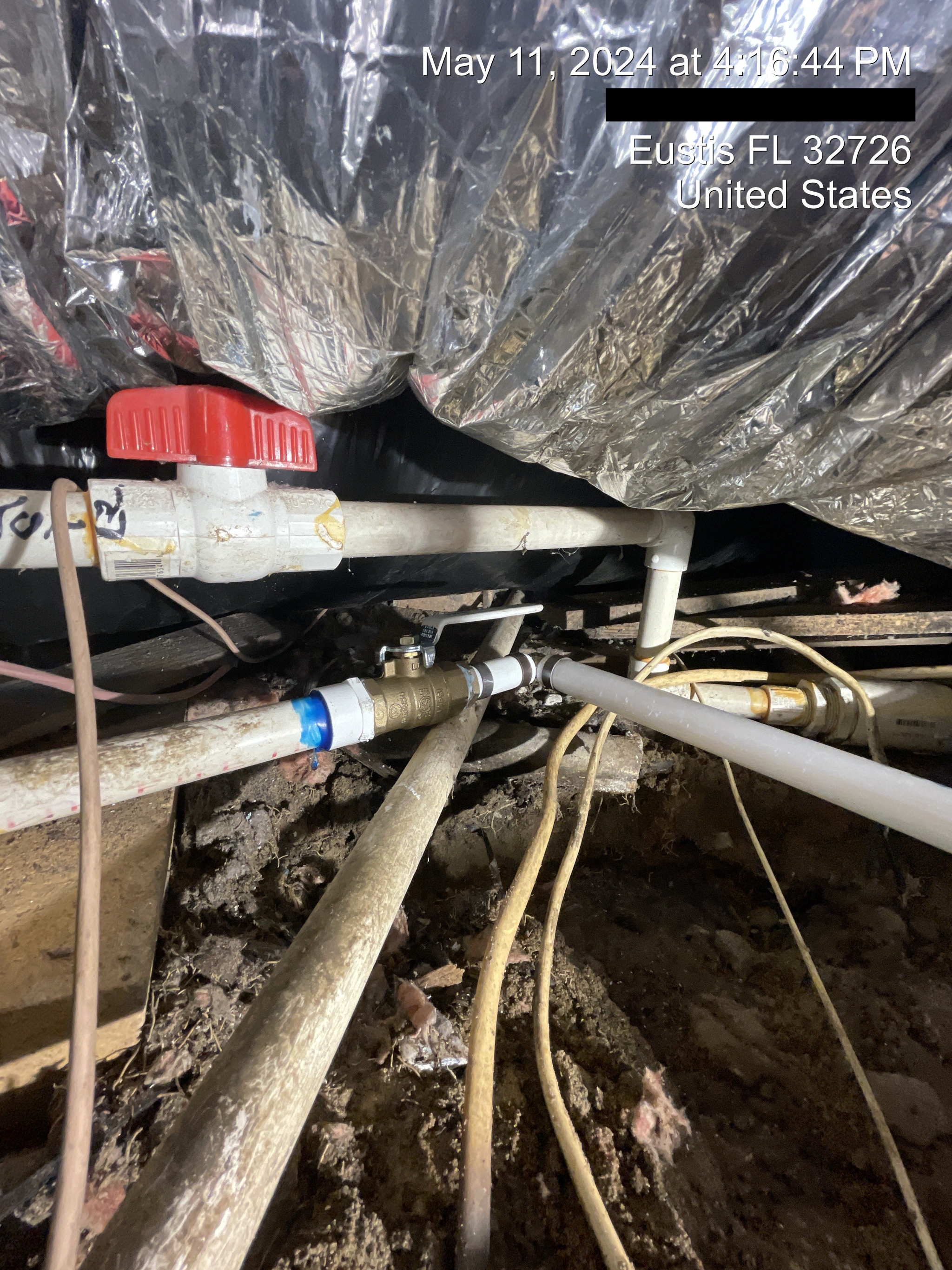 Water Leak Repair In Basement Performed In Eustis